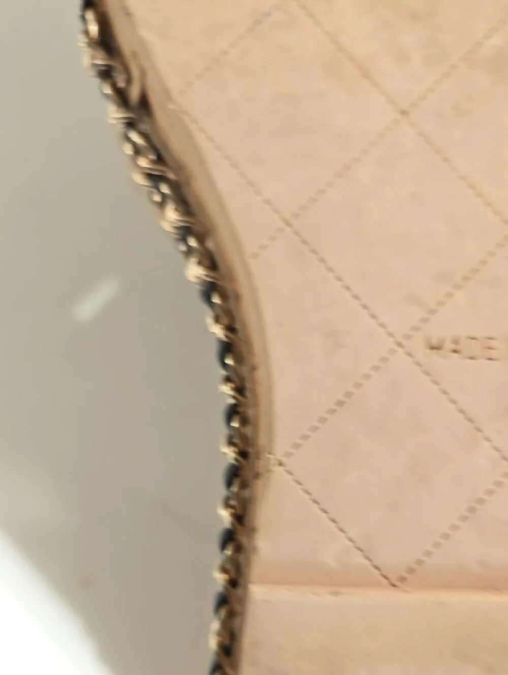 CHANEL beige braided